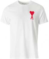 Thumbnail for your product : Ami Big Heart Logo Short Sleeved T-shirt