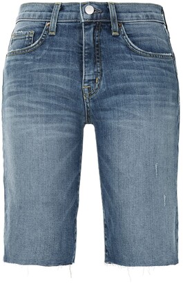 knee high denim shorts