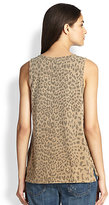 Thumbnail for your product : Current/Elliott The Leopard-Print Muscle Tank