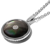 Thumbnail for your product : De Beers Jewellers 18kt white gold Enchanted Lotus Mother-of-Pearl Medal diamond necklace