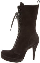 Thumbnail for your product : Pedro Garcia Suede Platform Ankle Boots