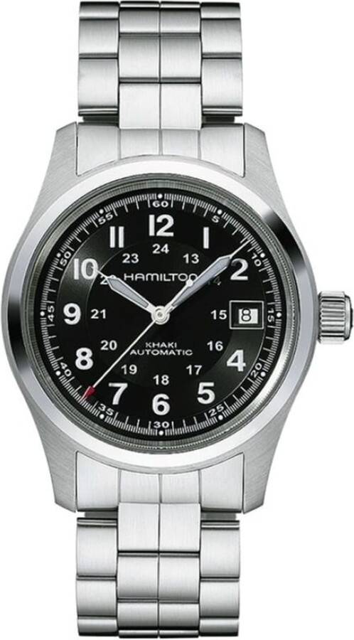 Hamilton Khaki Field Auto 38MM Black Dial Steel Men's Watch H70455133
