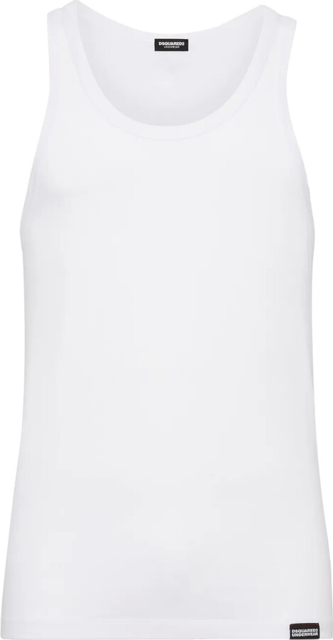 DSQUARED2 Stretch-Cotton Tank Top