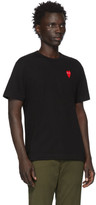 Thumbnail for your product : Comme des Garcons Play Black and Red Long Heart Patch T-Shirt