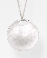 Thumbnail for your product : Robert Lee Morris Soho Hammered Circle Pendant Necklace, 34"
