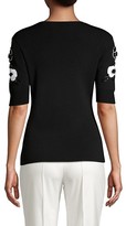 Thumbnail for your product : Escada Floral Knit Sequin Applique Tee