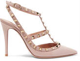 Thumbnail for your product : Valentino Garavani The Rockstud Patent-leather Pumps