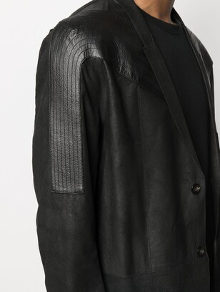 Rick Owens Lido leather coat