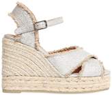 Thumbnail for your product : Castaner 100MM BROMELIA METALLIC WEDGE SANDALS