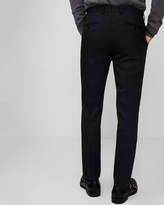 Thumbnail for your product : Express Slim Navy Wool Blend Windowpane Plaid Suit Pant