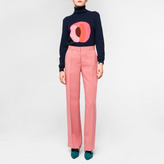 Thumbnail for your product : Paul Smith Women's Straight-Leg Mottled Pink Trousers