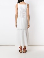 Thumbnail for your product : OSKLEN Palm embroidered maxi dress