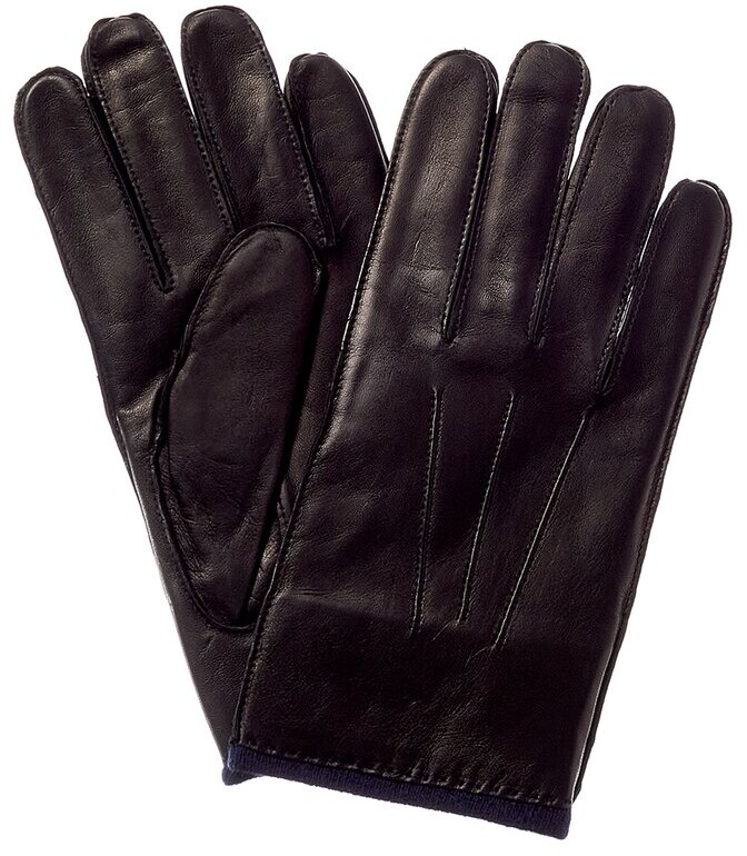 Portolano 2B Cashmere-Lined Leather Gloves - ShopStyle