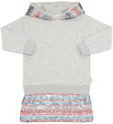 Thumbnail for your product : Billieblush Embellished Cotton Sweatshirt Dress