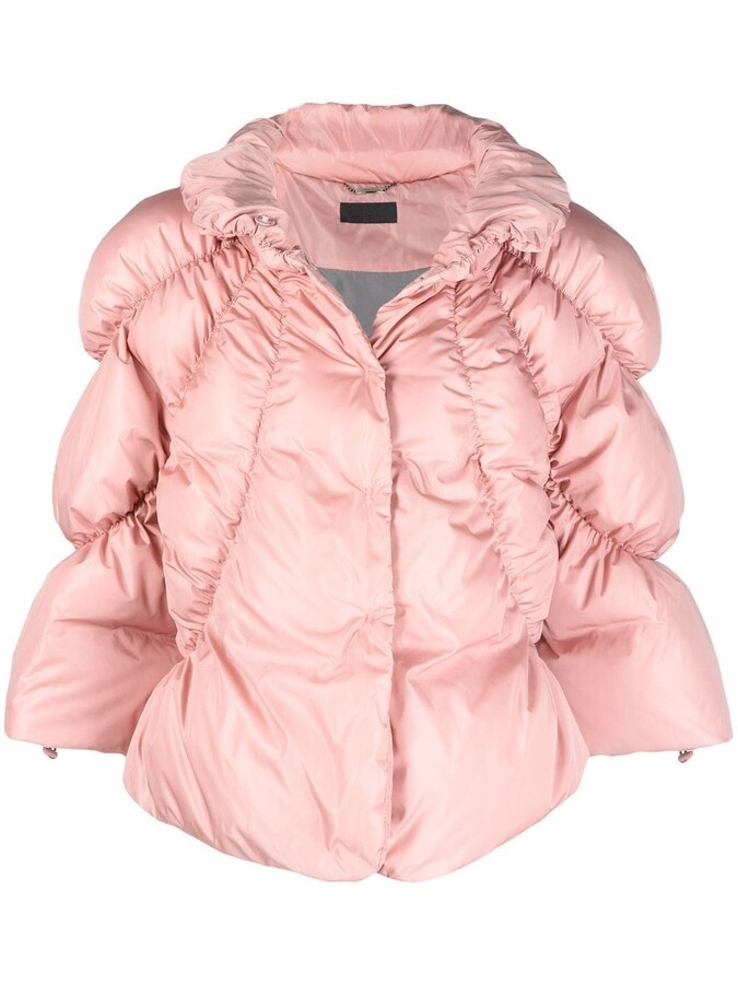 cerise pink cropped jacket