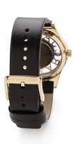 Thumbnail for your product : Marc by Marc Jacobs Henry Skeleton Leather Watch