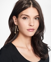 Thumbnail for your product : Brooks Brothers Ball-and-Bar Drop Earrings