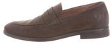 Thumbnail for your product : Loro Piana Suede Round-Toe Loafers
