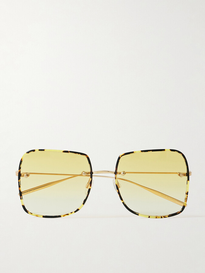 Barton Perreira Sharona Round-frame Gold-tone And Tortoiseshell Acetate Sunglasses - One size