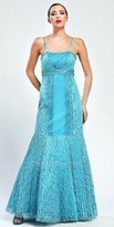 Thumbnail for your product : Sue Wong Pleated lace skirt evening dresses