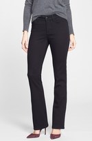 Thumbnail for your product : NYDJ 'Barbara' Sequin Tuxedo Stripe Stretch Bootcut Jeans (Black)
