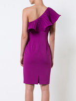 Thumbnail for your product : Badgley Mischka pleated one-shoulder dress