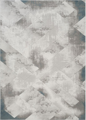 Orren Ellis Geometrix Gray 7 ft. 10 in. x 10 ft. 6 in. Area Rug