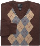 Thumbnail for your product : Jos. A. Bank Lambswool Patterned Center Argyle V-Neck Sweater
