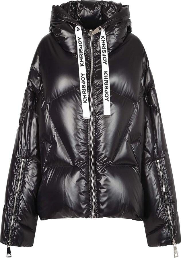 KHRISJOY Iconic Shiny Quilted Jacket - ShopStyle Down & Puffer Coats