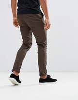 Thumbnail for your product : ASOS Design Skinny Chinos In Brown