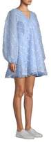Thumbnail for your product : Ganni Rosenfeld Daisy Appliqué Mini Trapeze Dress
