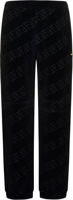 Fendi All-over Monogram Pleated Pants in Brown for Men | Lyst