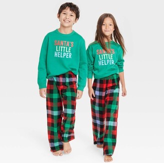 Kids' Buffalo Check Fleece atching Family Pajama Pants