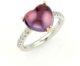 Thumbnail for your product : Mimi 18K Two Tone Gold Diamond & Amethyst Heart Cocktail Ring