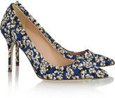 Thumbnail for your product : J.Crew Floral-print twill pumps