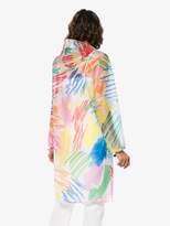 Thumbnail for your product : Mira Mikati brush stroke hooded rain coat