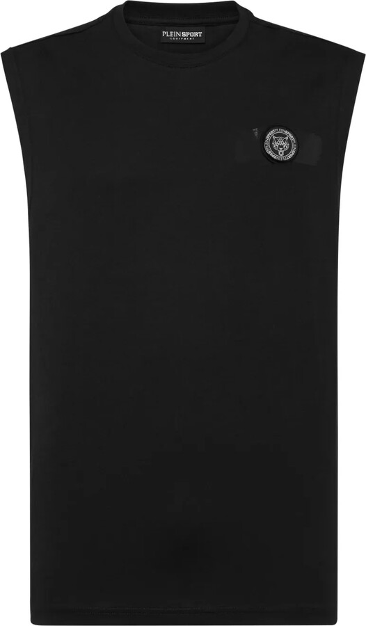Plein Sport round-neck sleeveless T-shirt