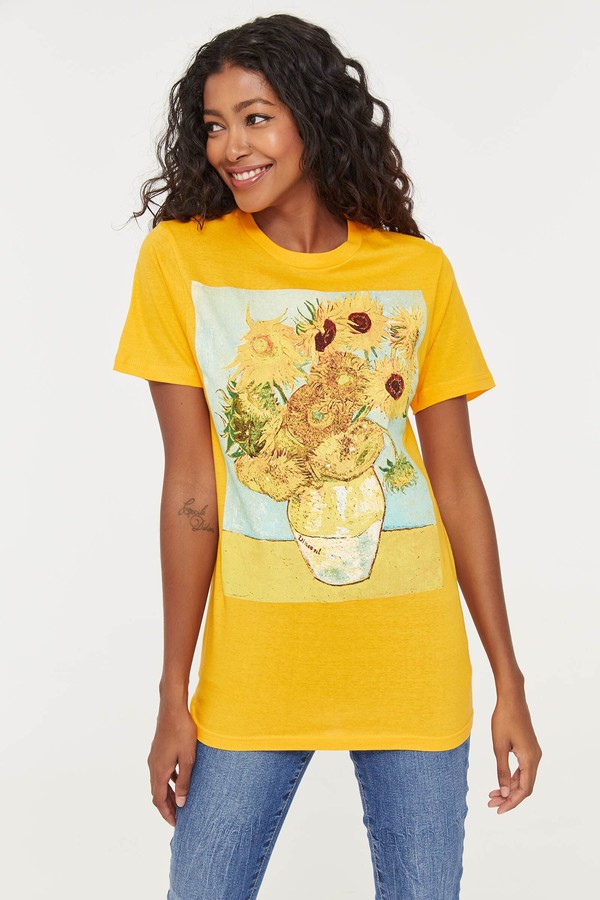 Ardene Van Gogh Sunflowers Tee ShopStyle Tshirts