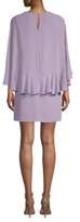 Thumbnail for your product : BCBGMAXAZRIA Ruffled Cape-Sleeve Mini Dress