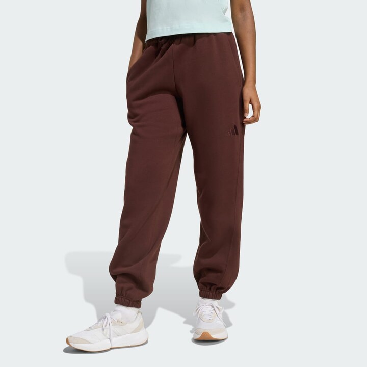 adidas ALL SZN Fleece Loose Pants Shadow Brown XS Womens