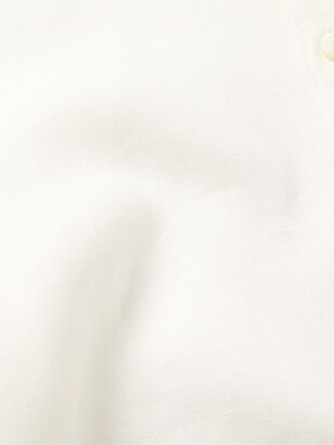 Ermenegildo Zegna Grandad-Collar Linen Shirt