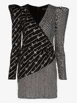 Thumbnail for your product : Versace Womens Black Crystal Embellished Mini Dress