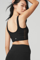 Thumbnail for your product : Alo Yoga | Airbrush Mesh Corset Tank Top in White, Size: XS