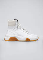Thumbnail for your product : Versace Men's Leather High-Top Sneakers