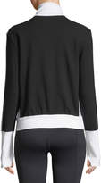 Thumbnail for your product : Norma Kamali Side-Stripe Turtleneck Jacket