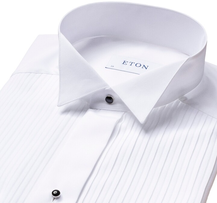 New White Mens 4XL Wing Collar Tuxedo Shirt Butterfly Tip Mason Big & Tall 