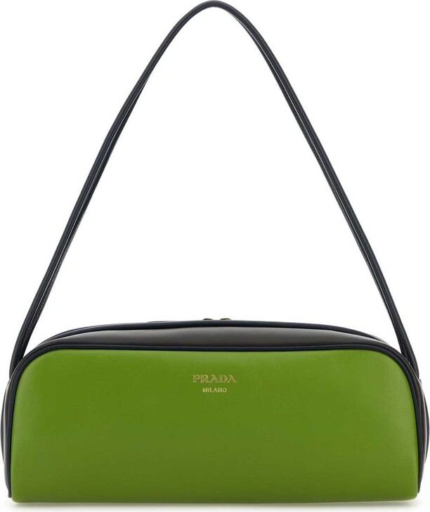 Prada Logo-Printed Zipped Shoulder Bag