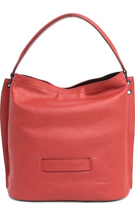 Longchamp 3D Seam Leather Hobo Bag - ShopStyle