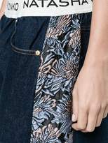 Thumbnail for your product : Natasha Zinko floral jacquard wide-leg jeans