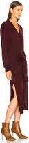 Thumbnail for your product : Chloé Light Wool Knit Tied Waist Dress in Burnt Mahogany | FWRD